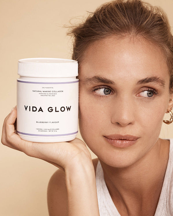 Vida-Glow-Natural Marine Collagen Powder 90G - Blueberry-Vida-Glow-Australia