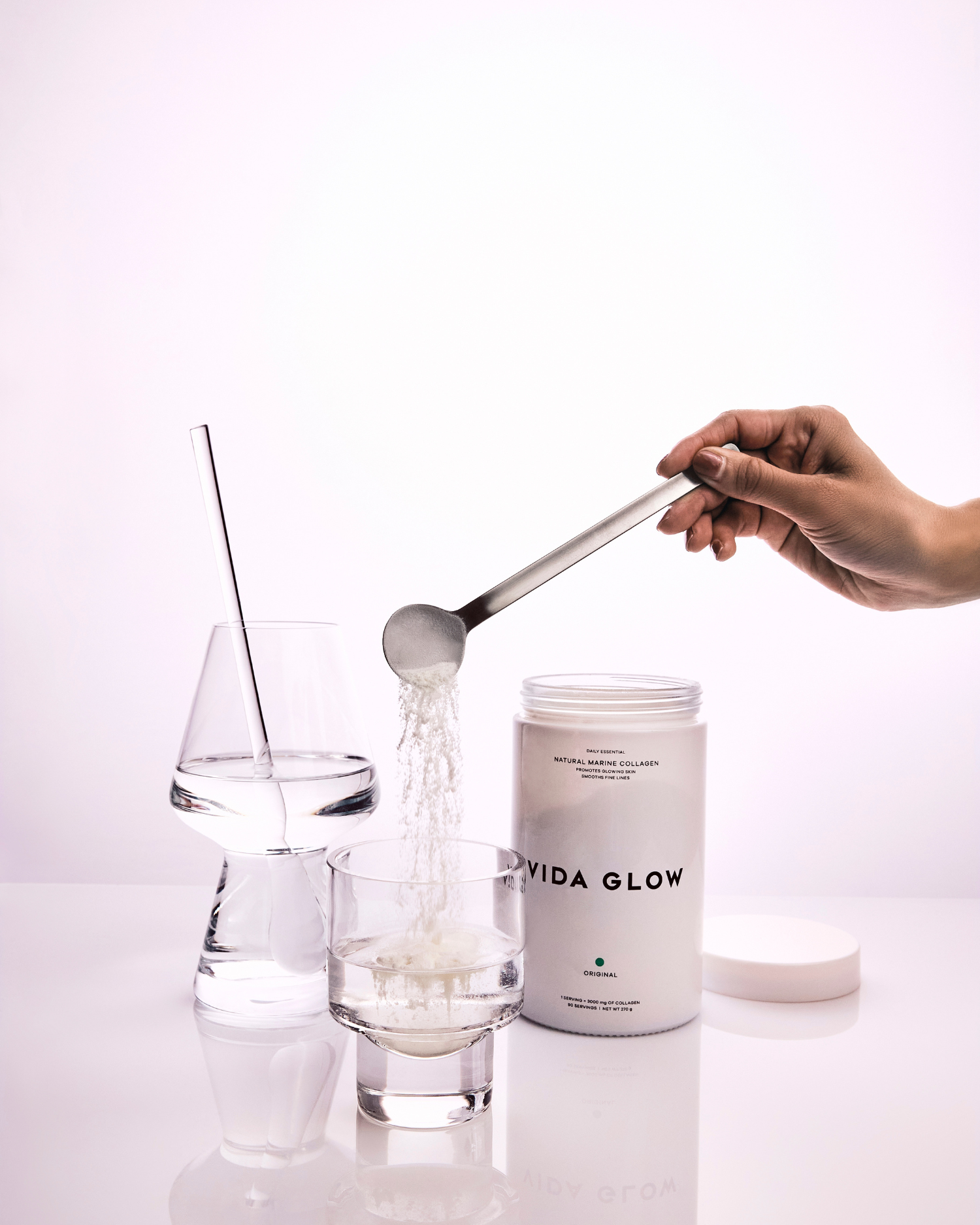 Natural Marine Collagen Powder 270G Glass Tub - Original