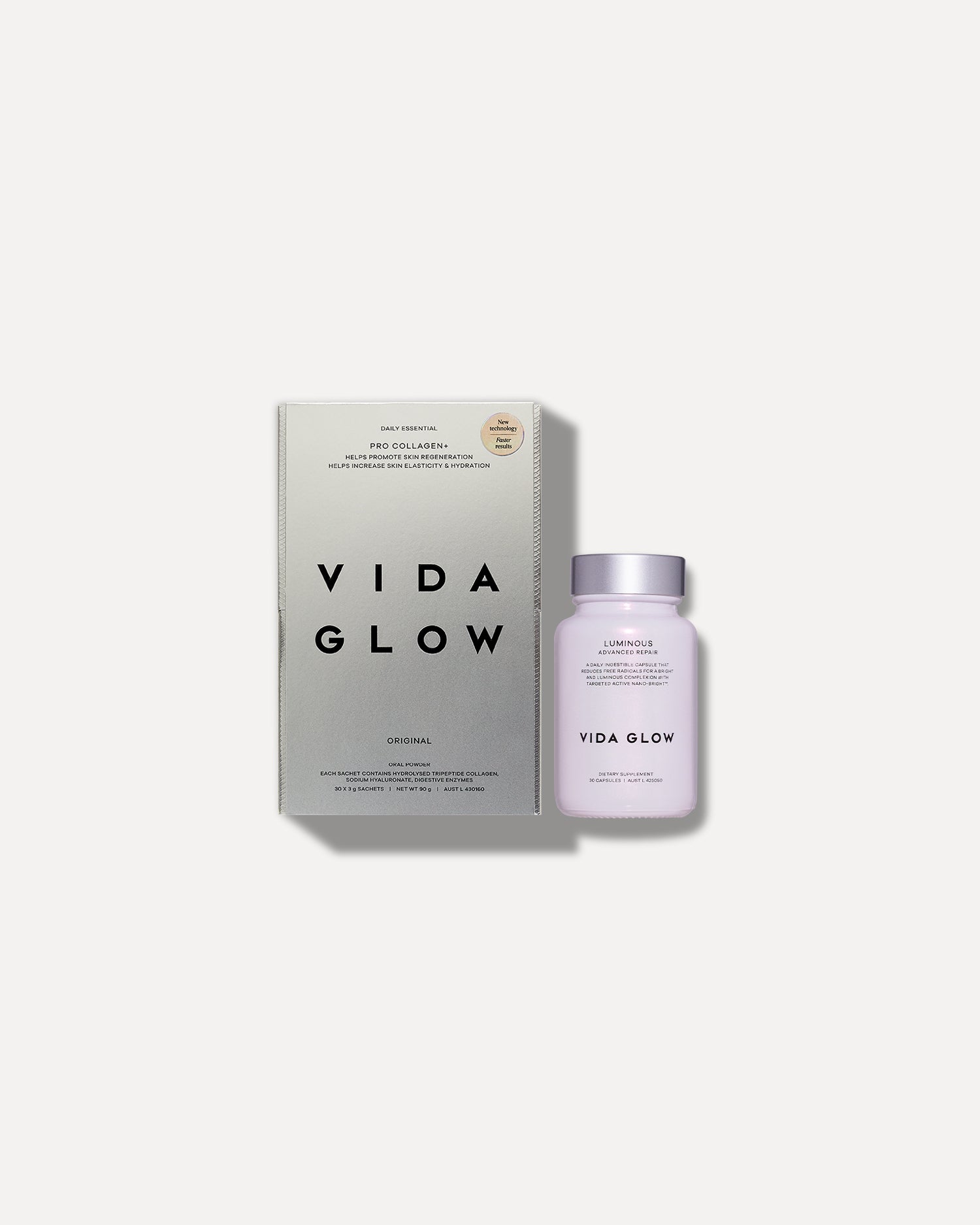 illuminous white glutathione with collagen review Pro Collagen+ & Luminous Duo TOP 10 BEST B12 hydrating tone correcting cream Size:30 Tablets