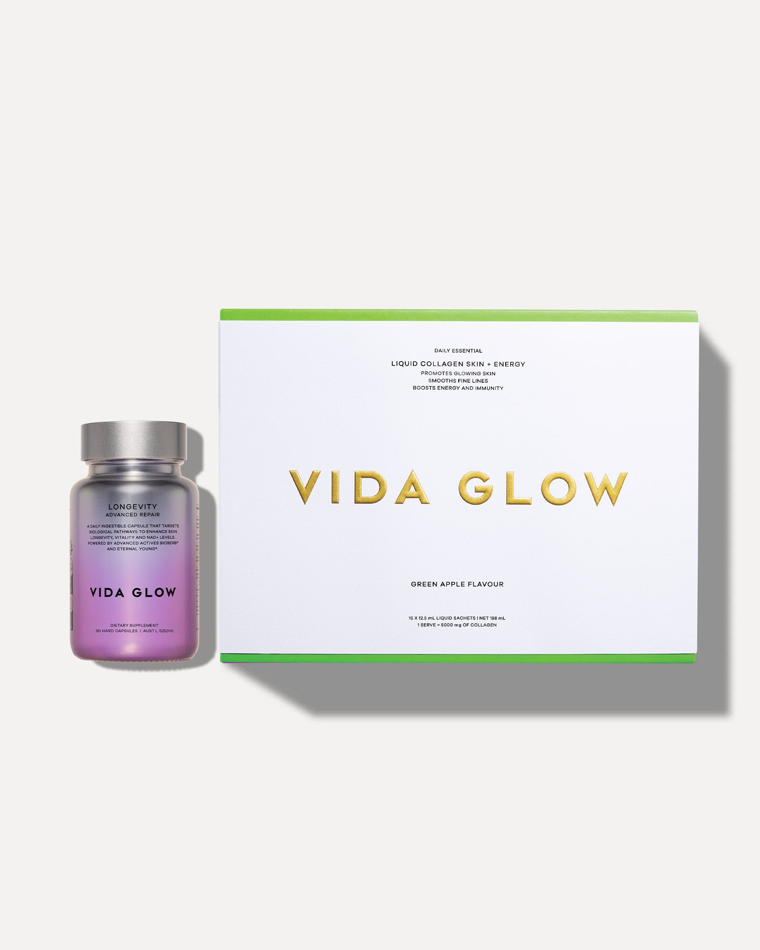 Liquid Collagen Skin+ Energy & Longevity Duo